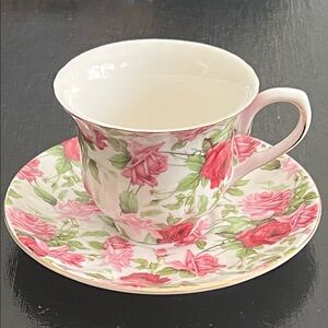 NWOT Gracie China Teacup and Saucer